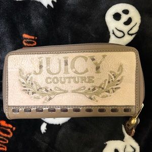 Velour and leather juicy couture wallet
